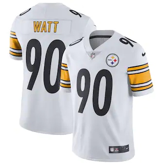 mens nike tj watt white pittsburgh steelers vapor untouchab